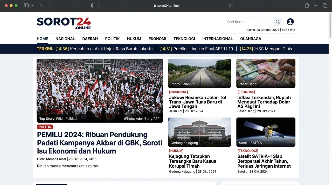 Sorot24.online Media Portal Preview